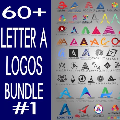 Letter A logo Bundle cover image.