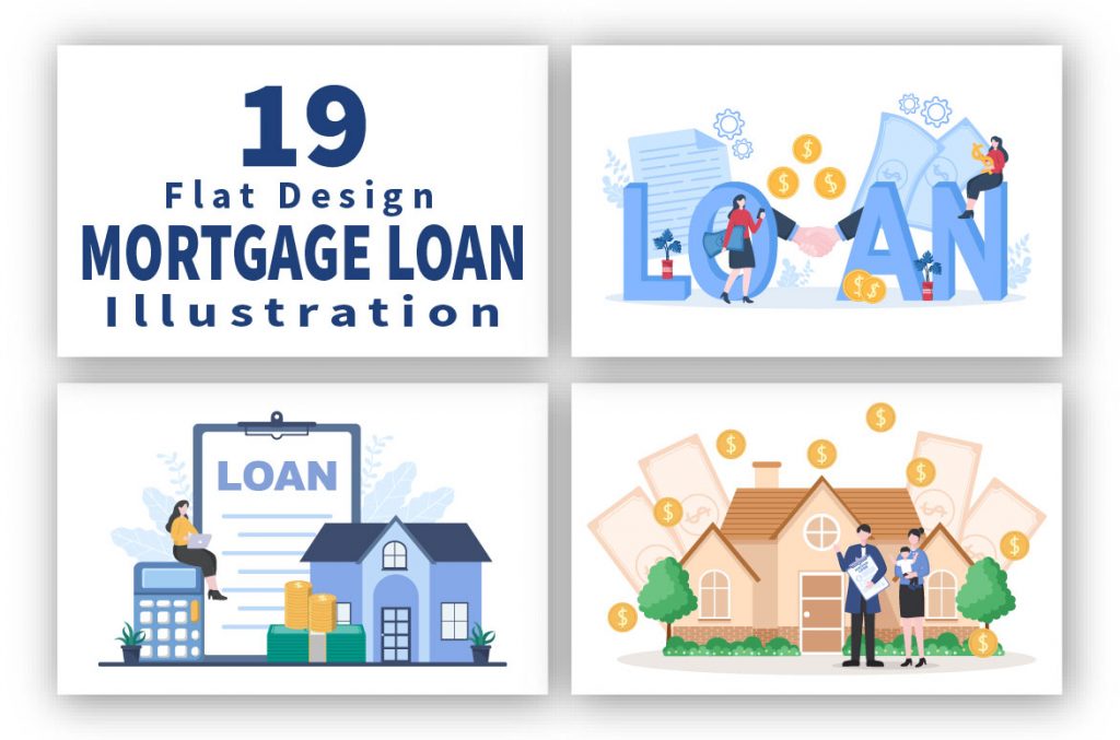 19 Mortgage Loan Debt Instruments Vector Illustrations – MasterBundles