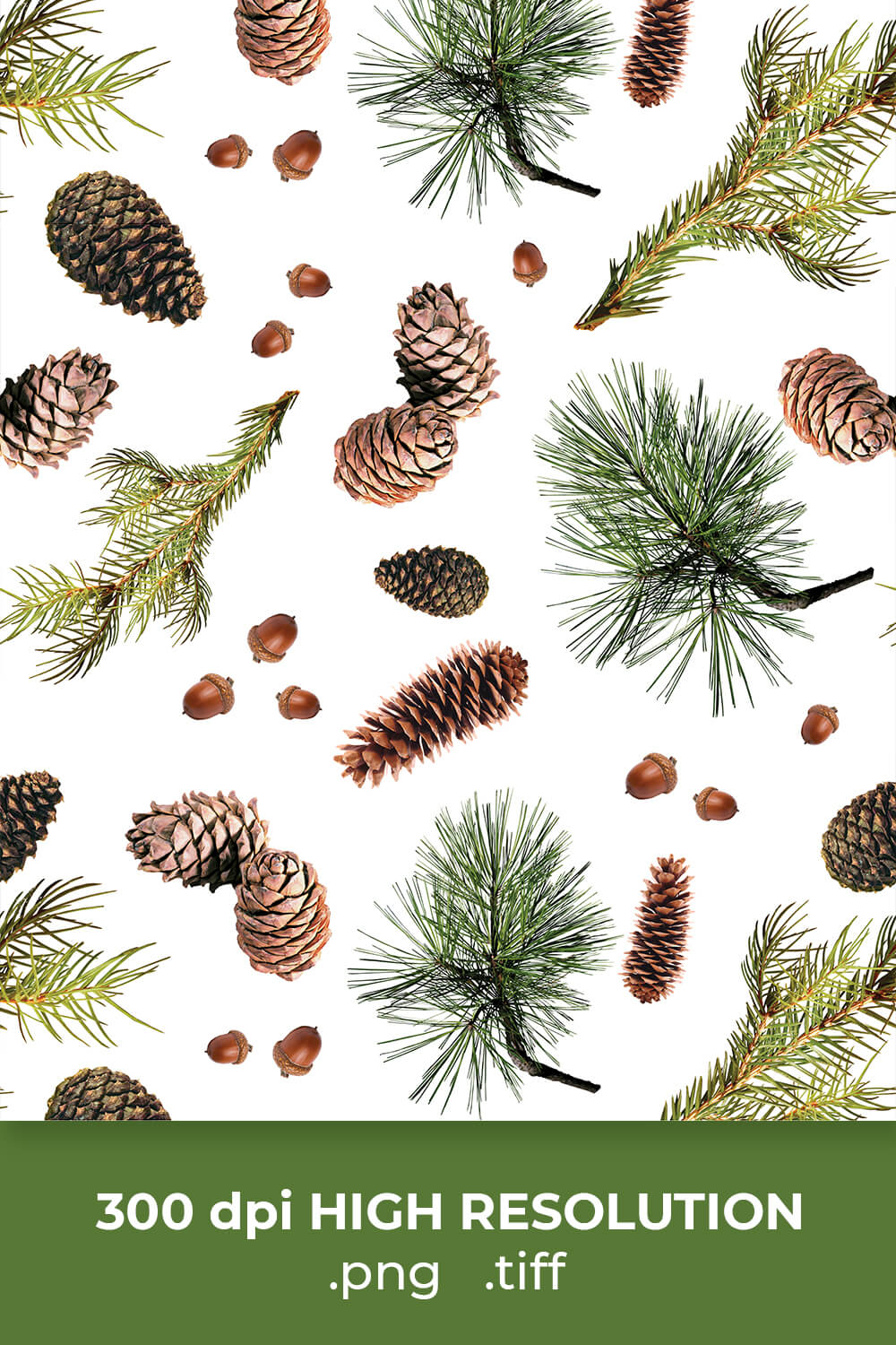 Free Pine Cone Pattern pinterest image.
