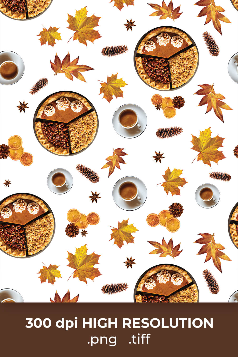 Free Thanksgiving Pie Pattern pinterest image.