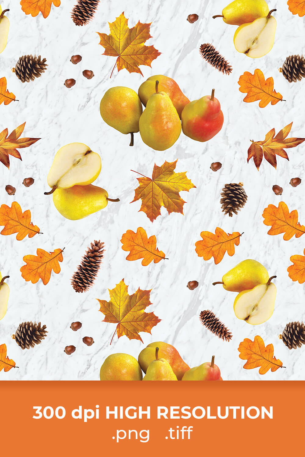 pinterest image.Free Thanksgiving Pear Pattern