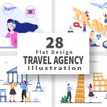 Travel Agency Around The World Vector Illustrations covet image.