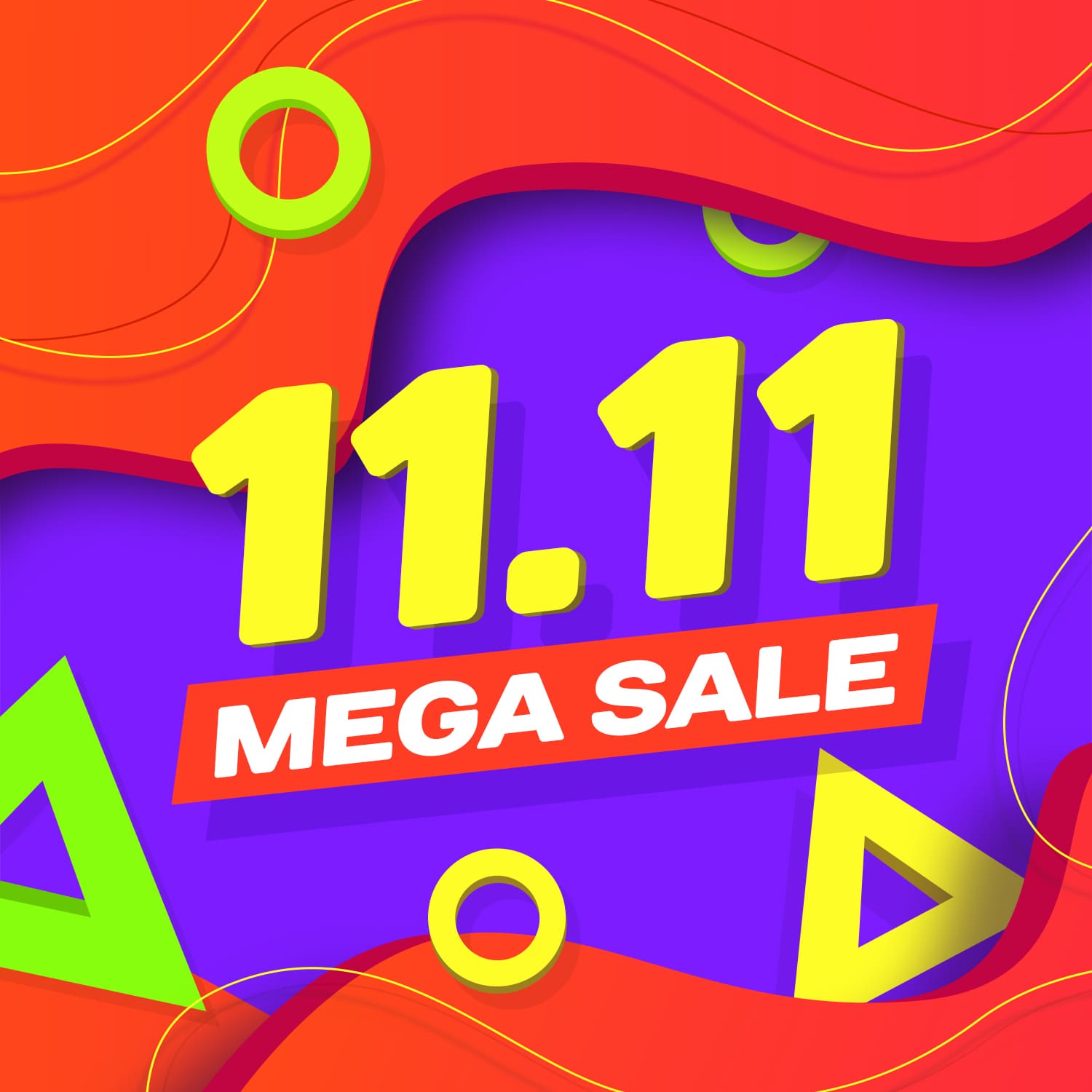 Free 11.11 Shopping Day Banners cover image.