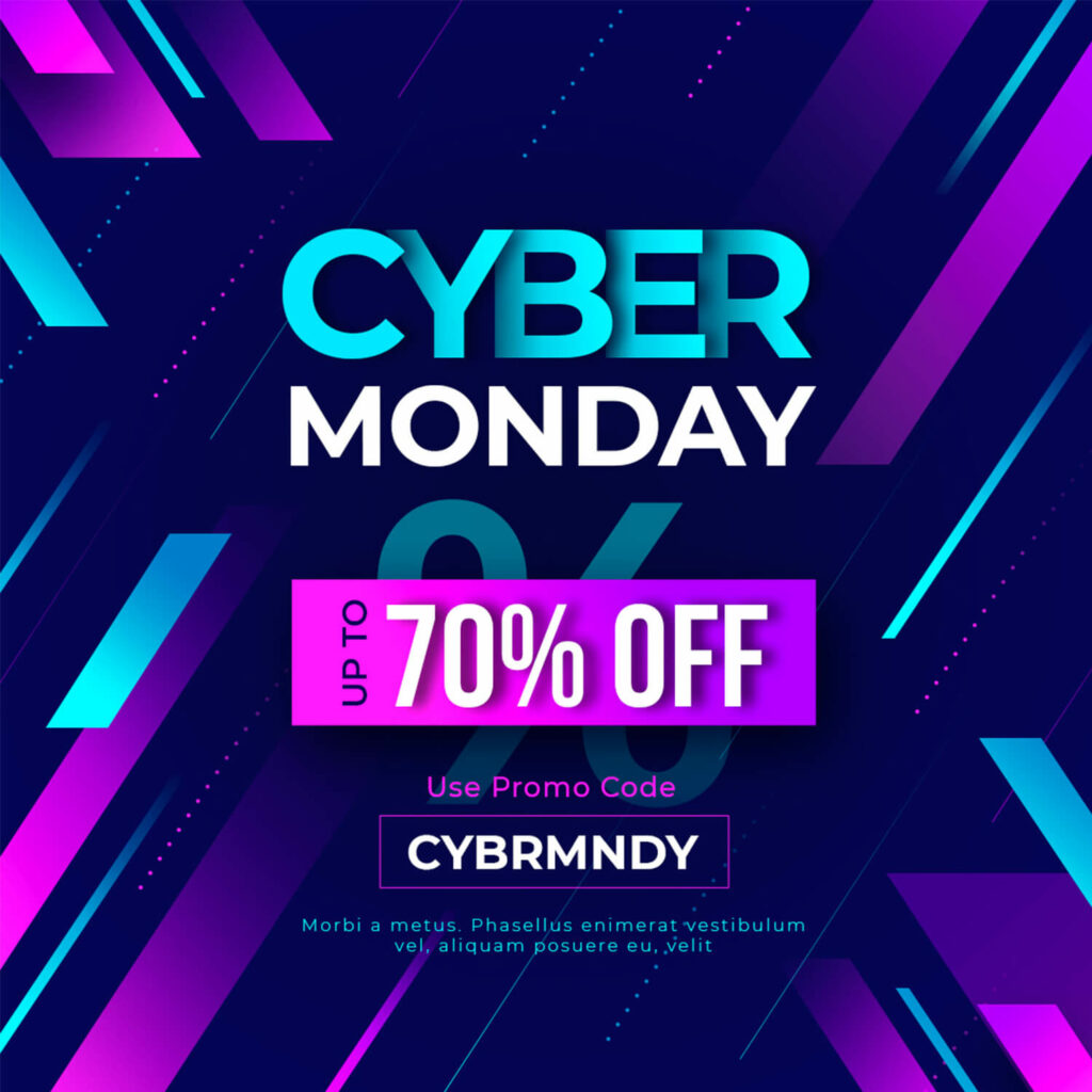 Free Bright Cyber Monday Banners Pack – MasterBundles