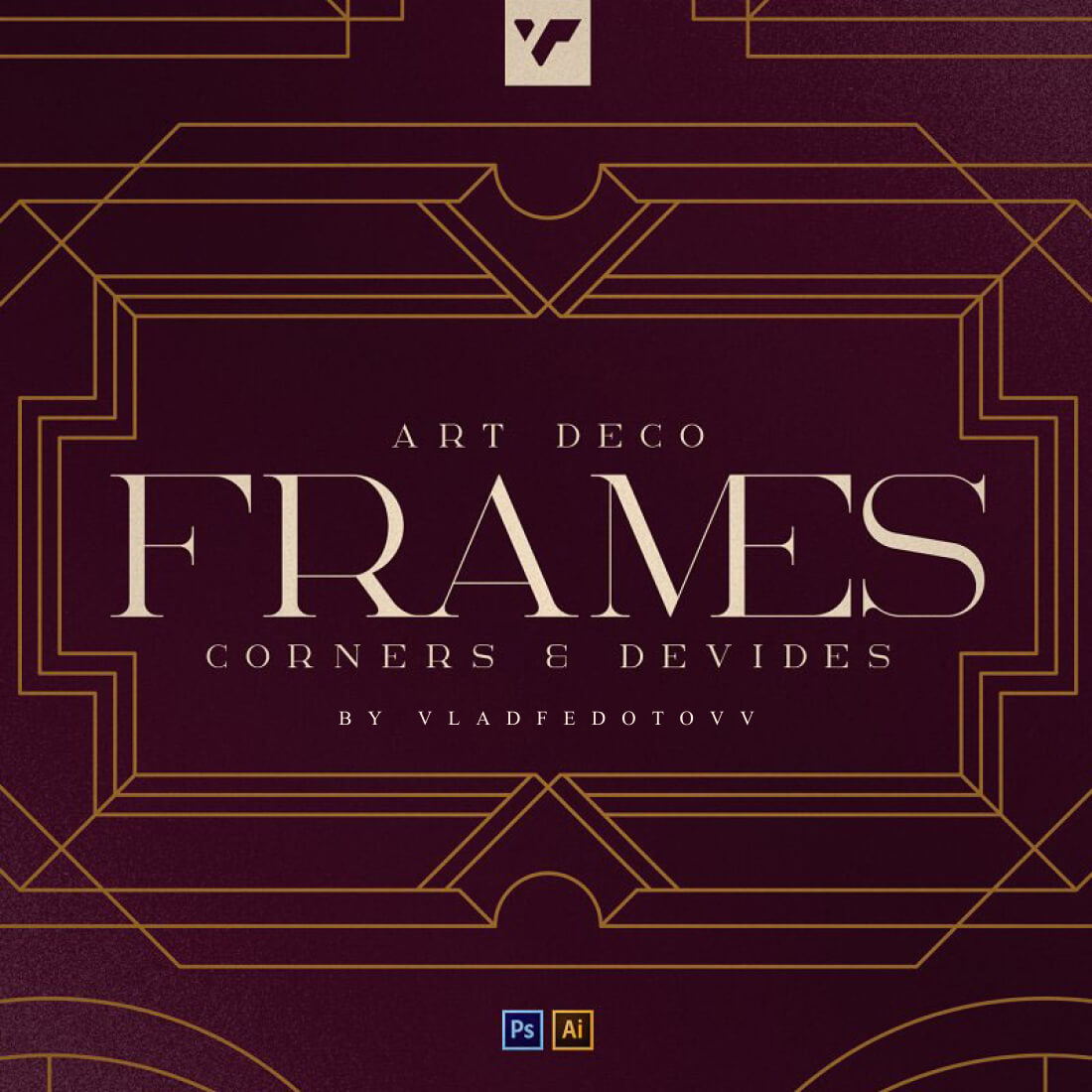 Art Deco Frames Corners Deviders cover image.