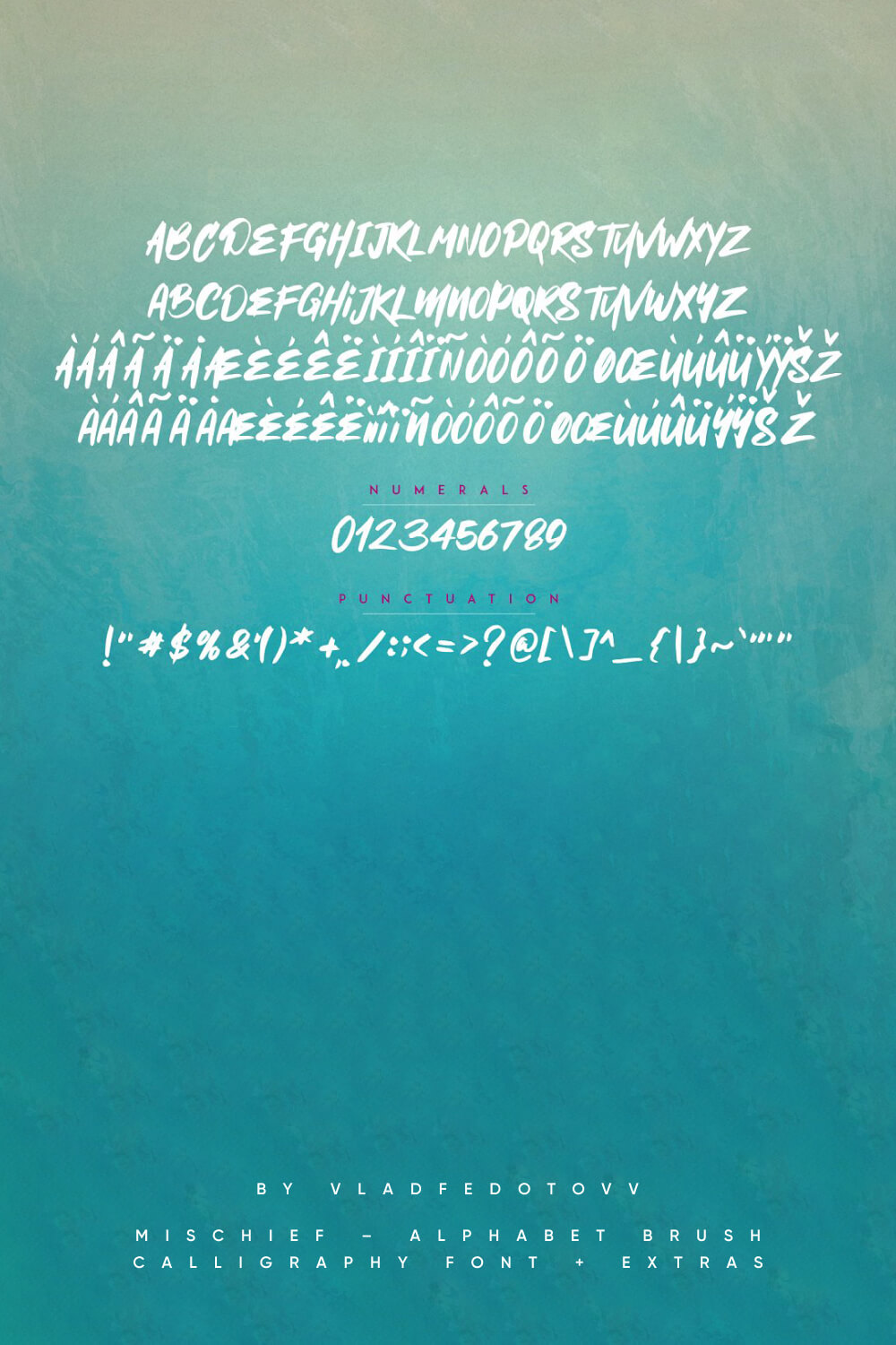 01. Mischief – Alphabet Brush Calligraphy Font Extras 1000 x 1500