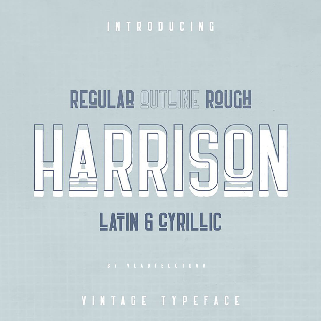 Retro Futuristic Font Harrison cover image.