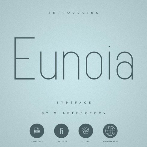 Rounded Sans Serif Font Eunoia cover image.