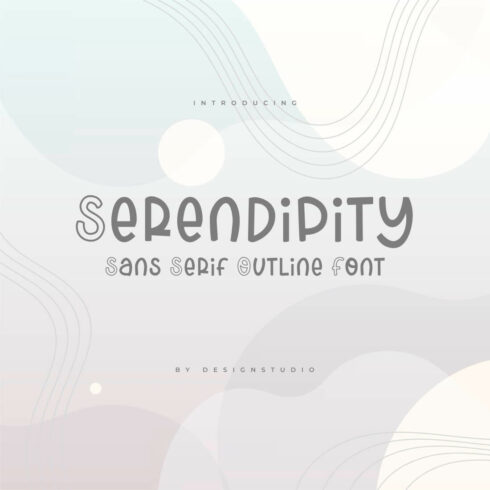 Serendipity Sans Serif Outline Font cover image.