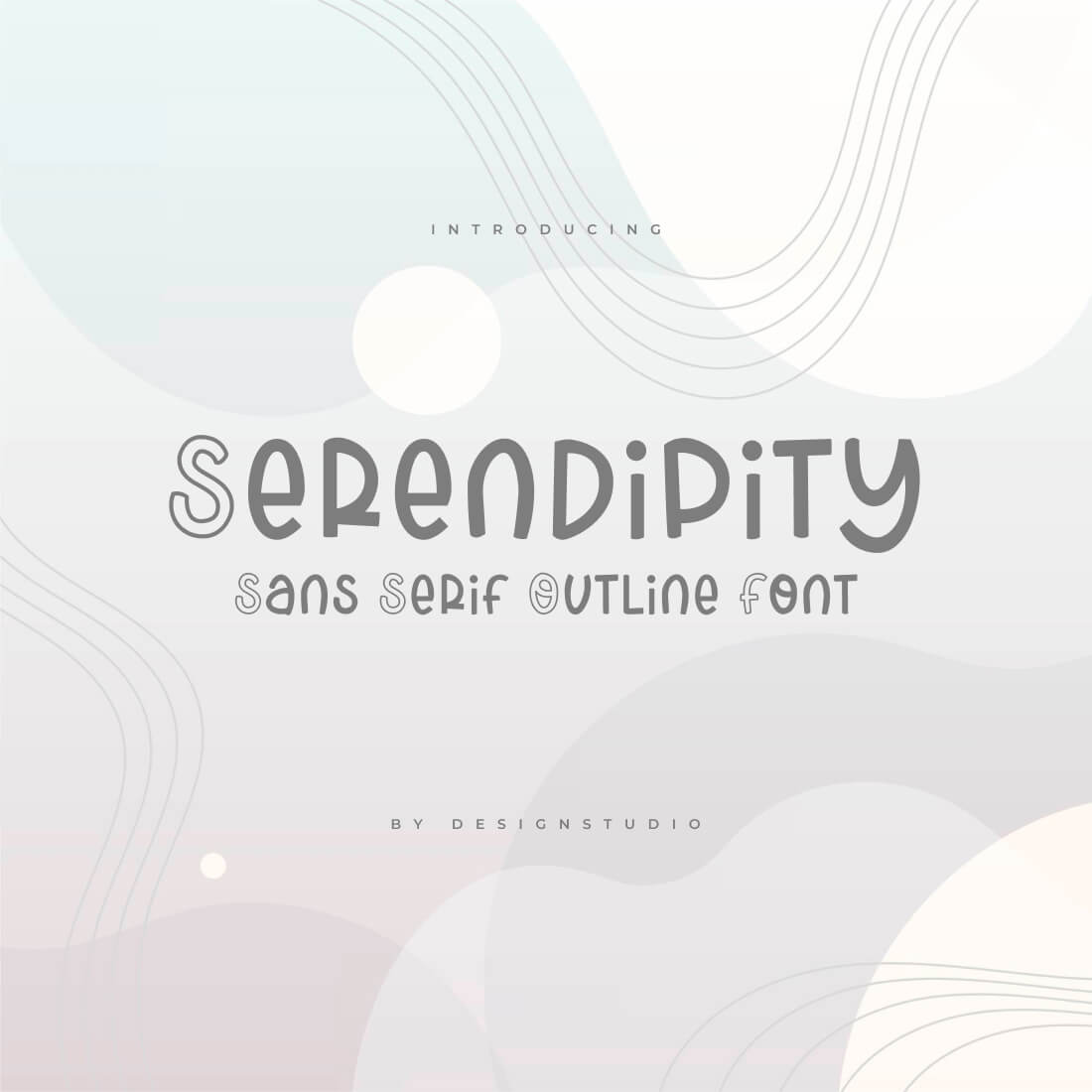 Serendipity Sans Serif Outline Font cover image.