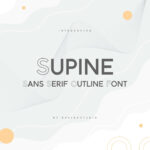 Supine Sans Serif Outline Font cover image.