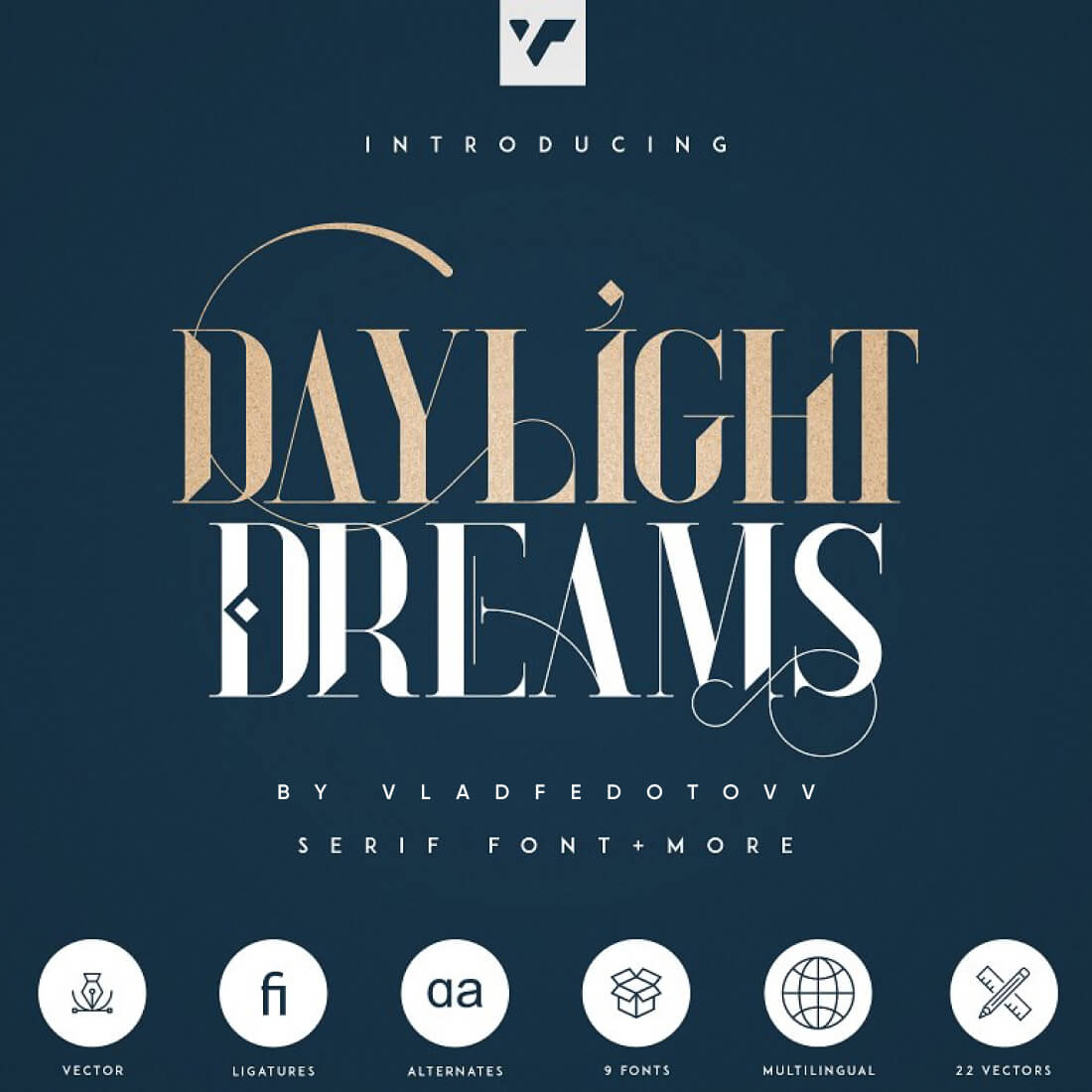 Tall Serif Font Daylight Dreams Extras cover image.