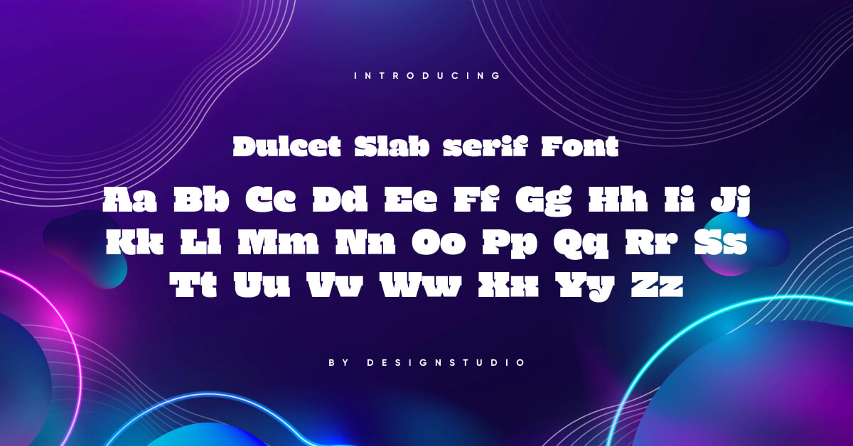 Dulcet Slab Serif Font facebook image.