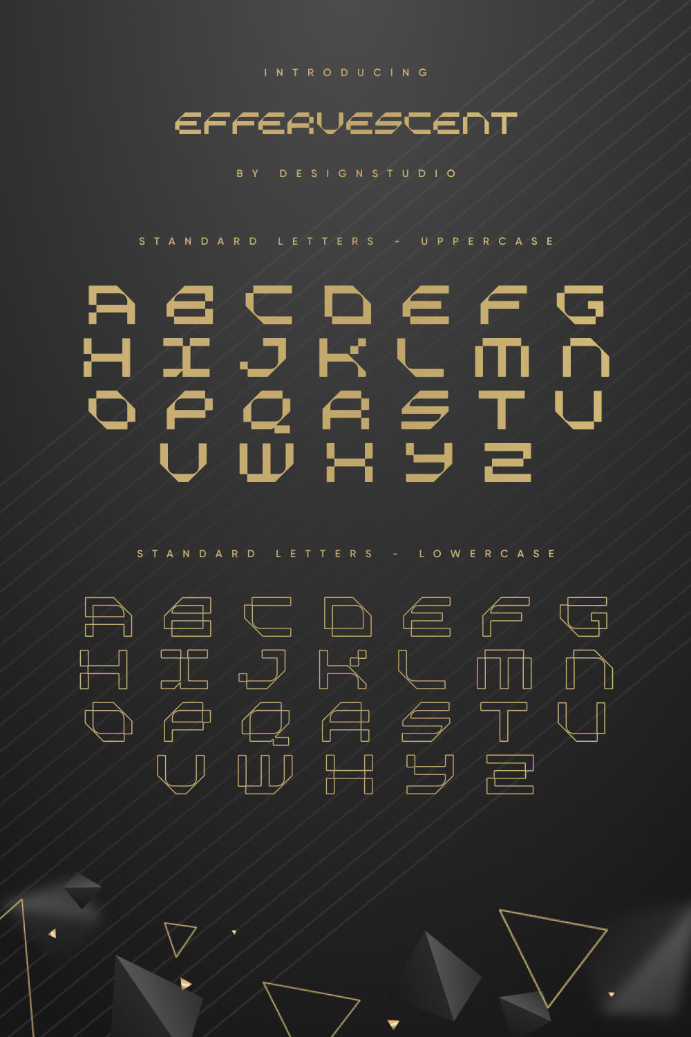 Effervescent Serif Monospaced Font pinterest image.