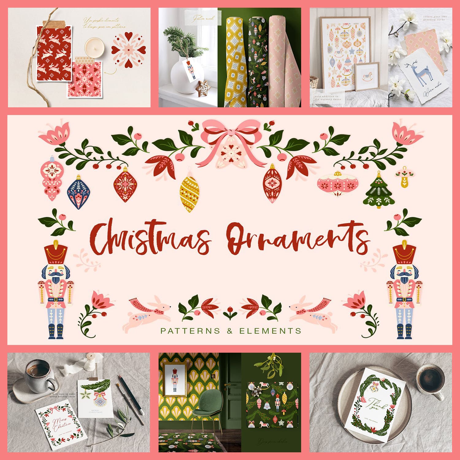Christmas Ornaments - Patterns & Elements.