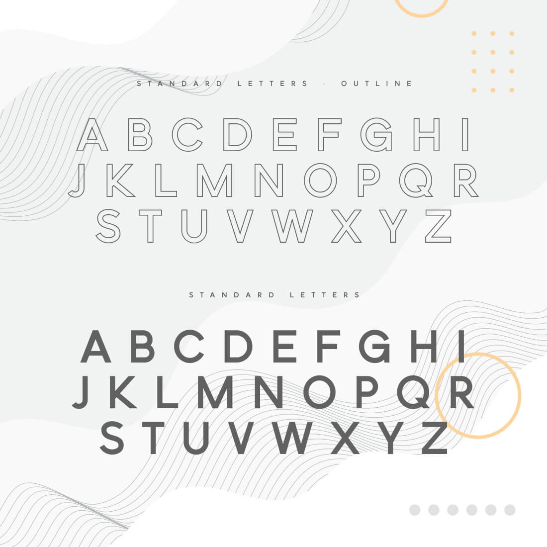 Supine Sans Serif Outline Font preview image.
