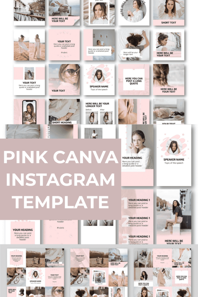 Pink Canva Instagram Template – MasterBundles