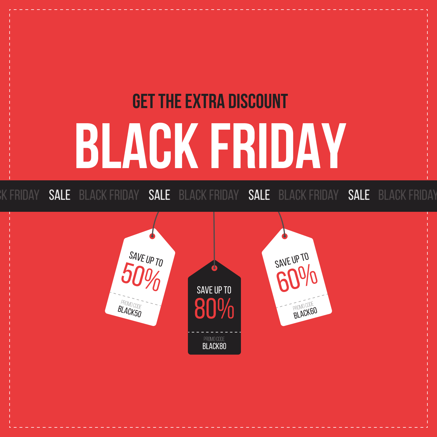 Red Black Friday Promo Designs cover image.