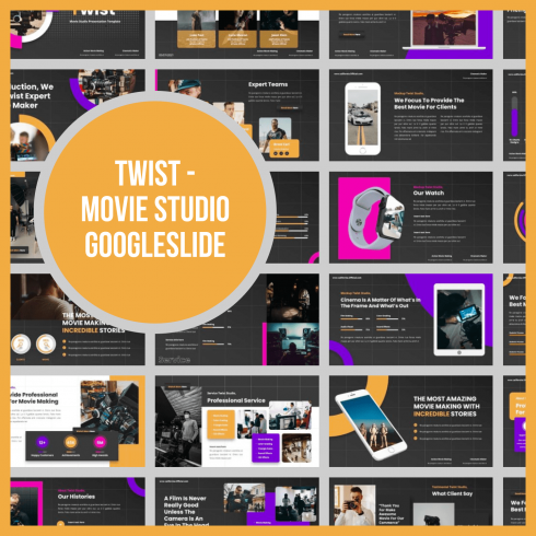 Twist - Movie Studio Googleslide by MasterBundles.