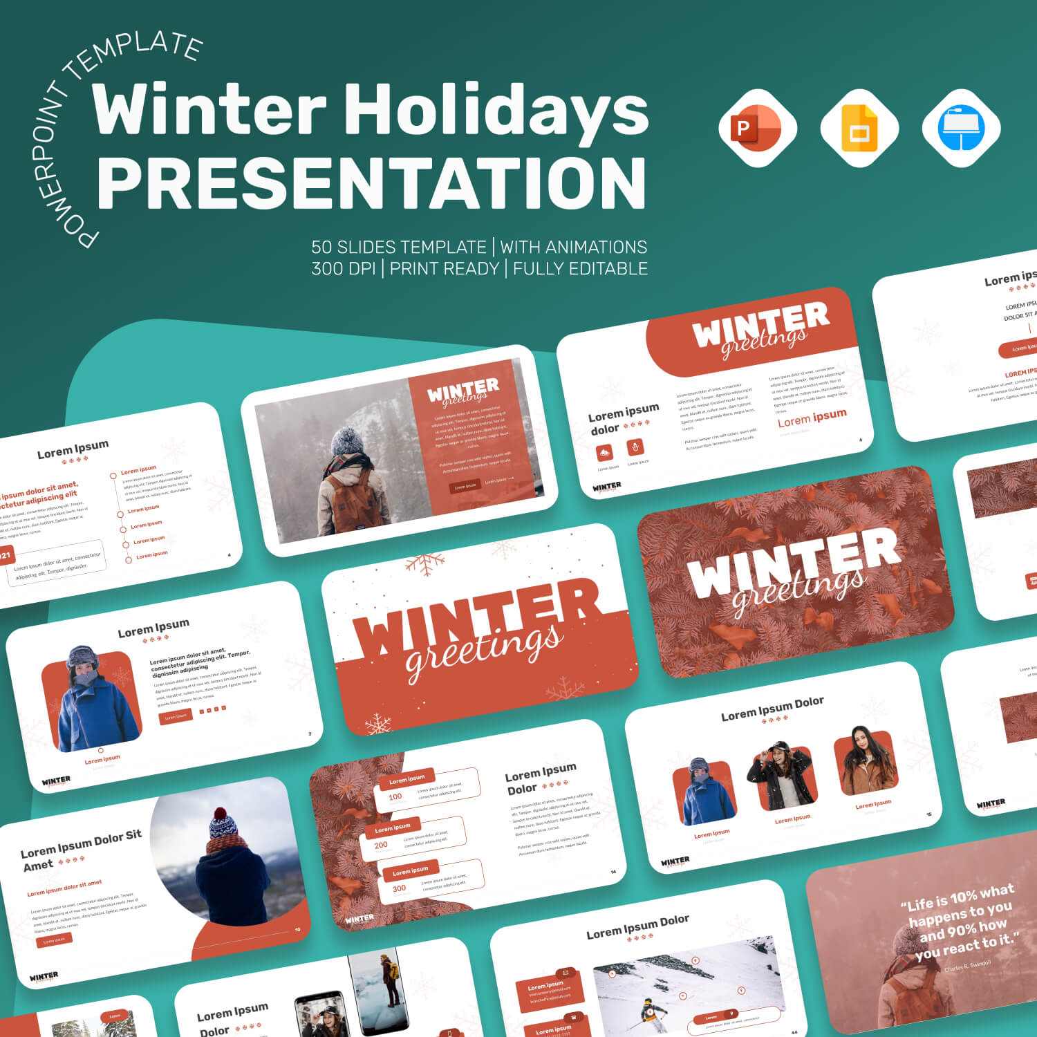 Winter Holidays Presentation cover image.