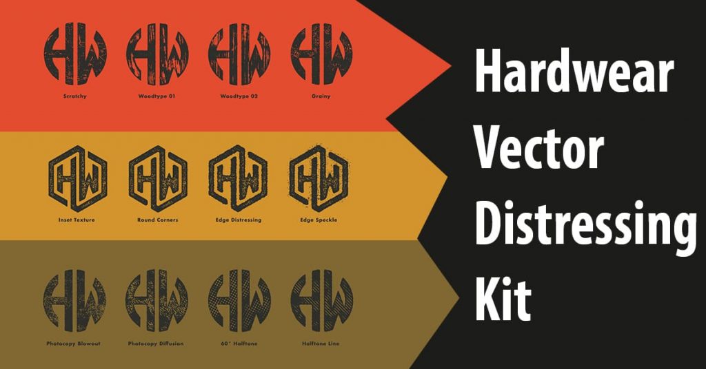 Hardwear Vector Distressing Kit by MasterBundles Facebook Collage Image.