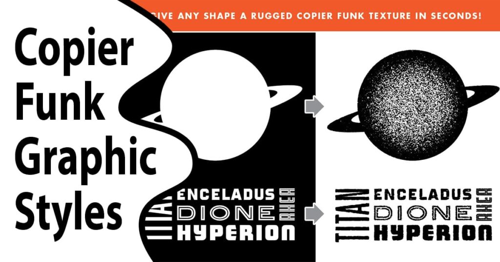 Copier Funk Graphic Styles by MasterBundles Facebook Collage Image.