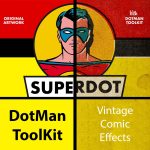 DotMan ToolKit Vintage Comic Effects by MasterBundles.