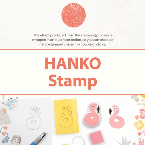 HANKO Stamp by MasterBundles Collage Image.