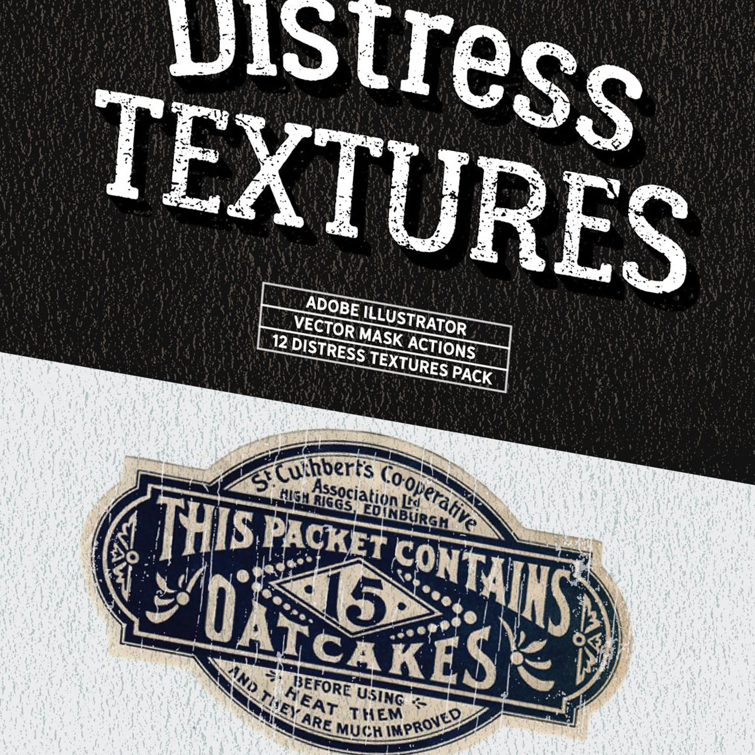 Distress Textures Vector Actions by MasterBundles.