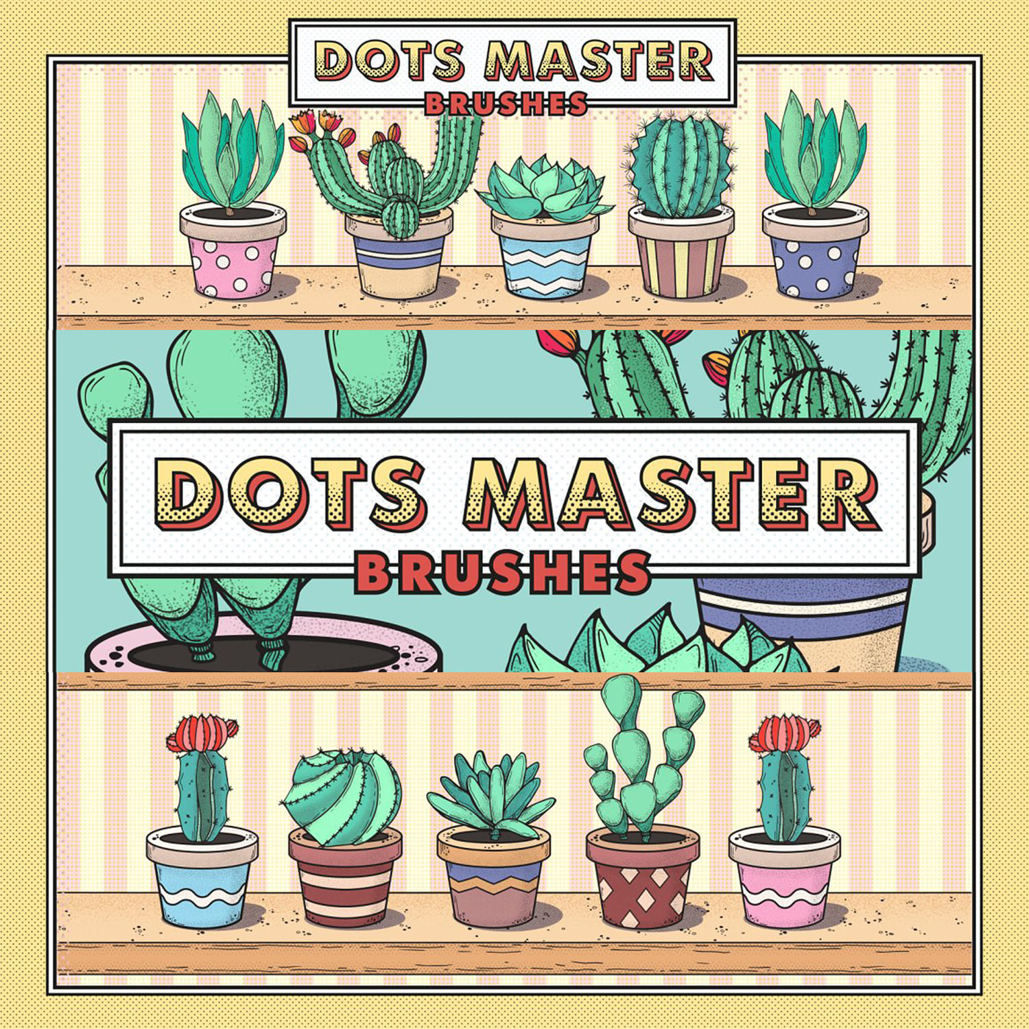 Dots Master Brushes by MasterBundles.