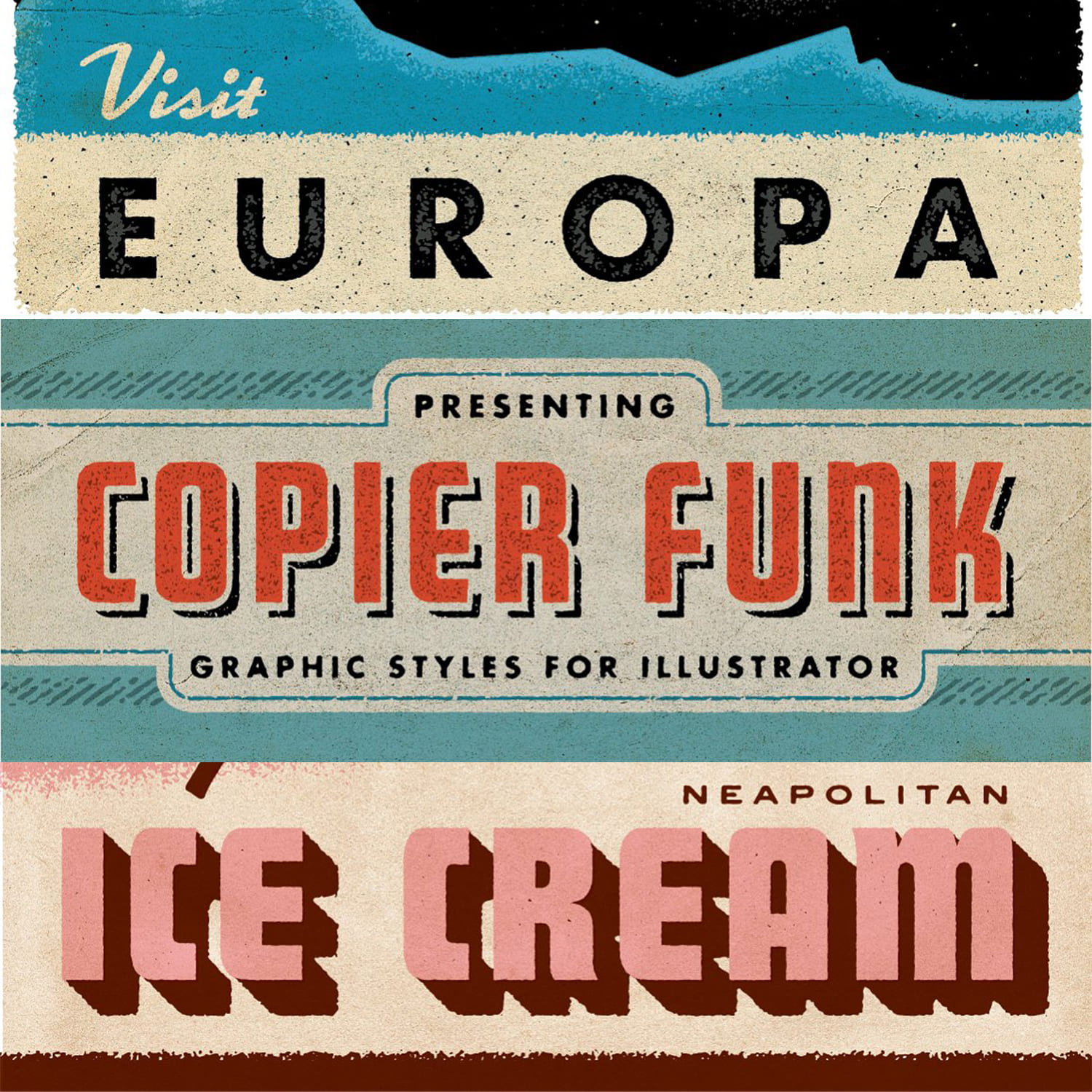 Copier Funk Graphic Styles by MasterBundles.
