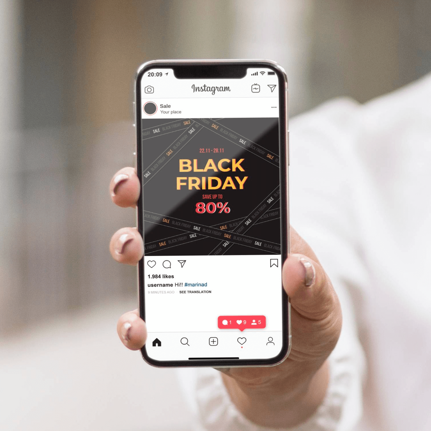 Modern Black Friday Social Media Banners preview image.