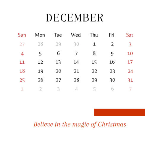 Printable PDF Calendar Template cover image.