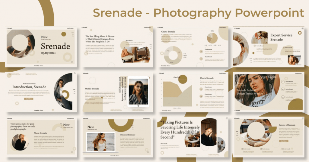 Srenade - Photography Powerpoint by MasterBundles Facebook Collage Image.