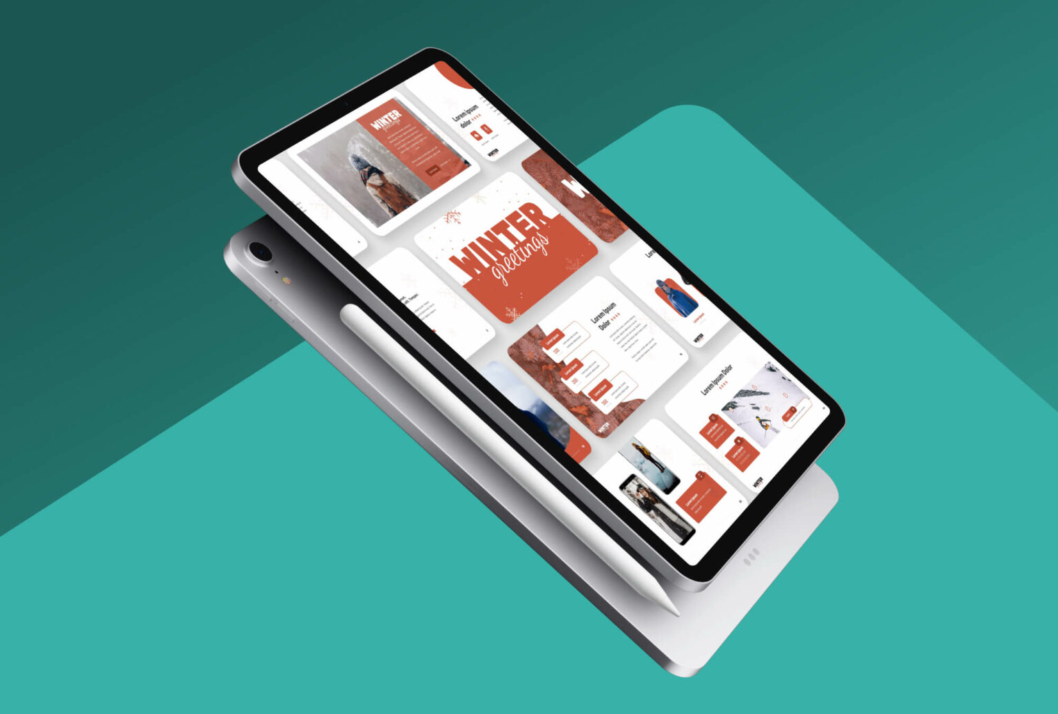 Winter Holidays Powerpoint Template – MasterBundles