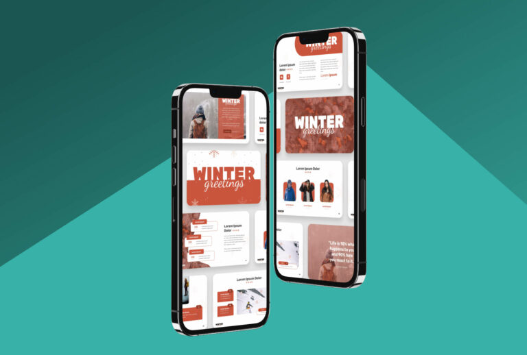 Winter Holidays Powerpoint Template – MasterBundles