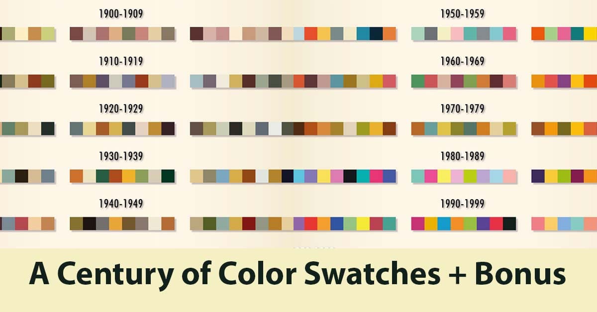 A Century of Color Swatches Facebook image.