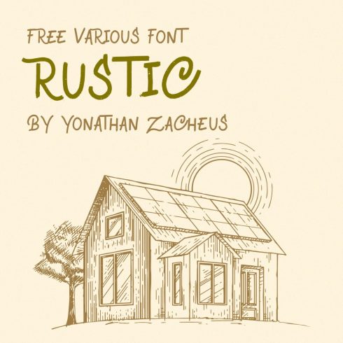 Awesome Free Rustic Wedding Font Main Preview by MasterBundles.