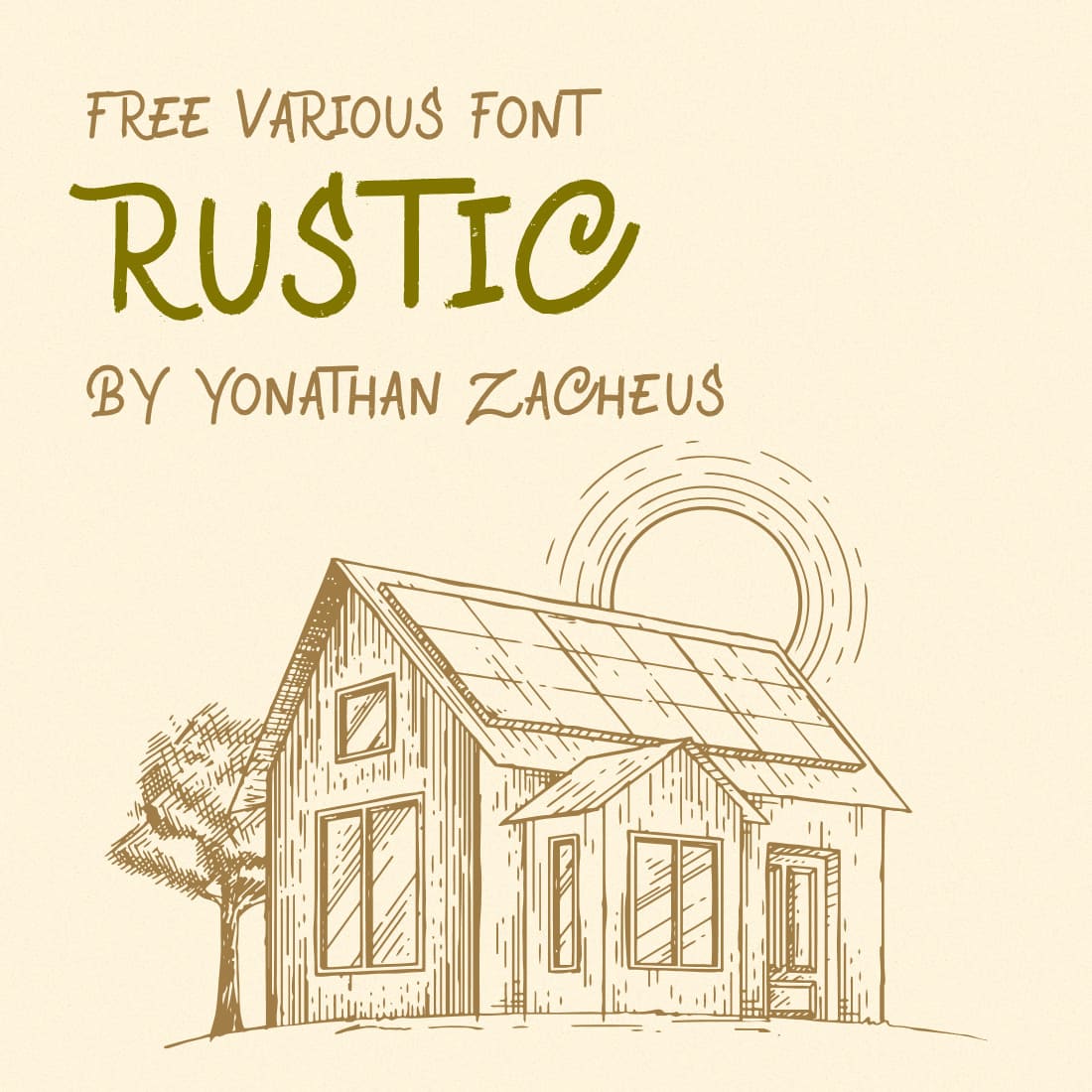 Awesome Free Rustic Wedding Font Main Preview by MasterBundles.