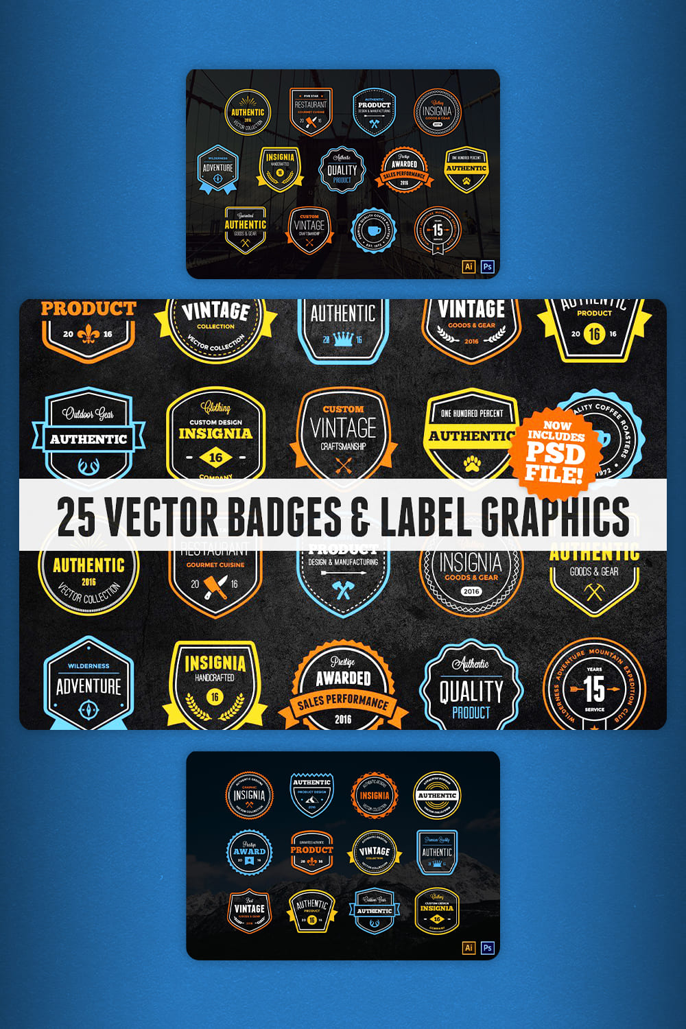 Badge Collection Pinterest image.