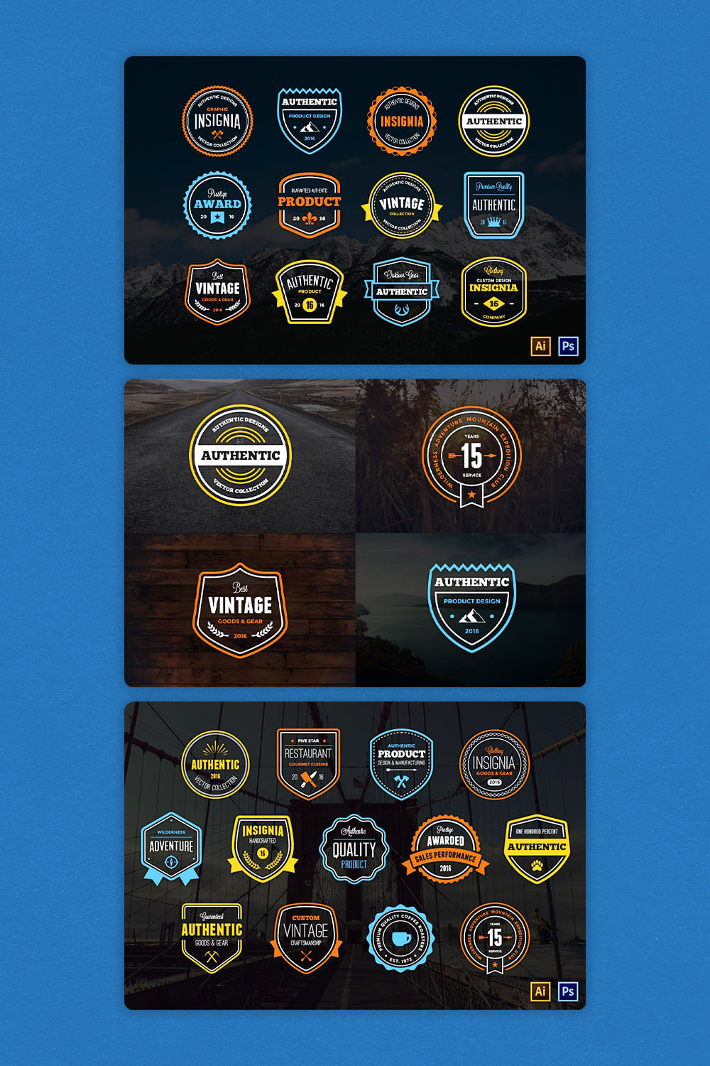 Badge Collection Pinterest image.