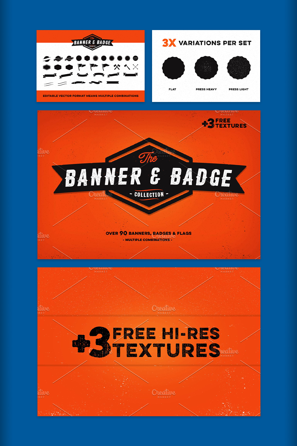 Banner Badge Collection Pinterest image.