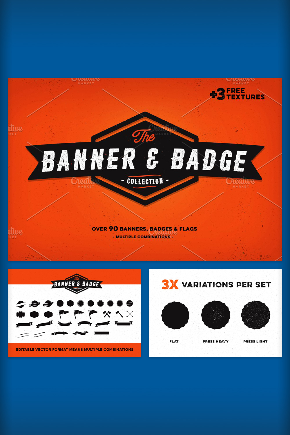 Banner Badge Collection Pinterest image.
