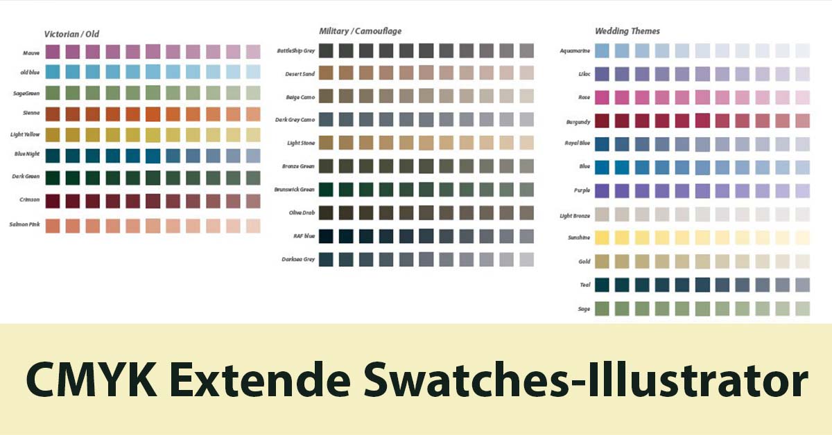 CMYK Extended Swatches Facebook image.