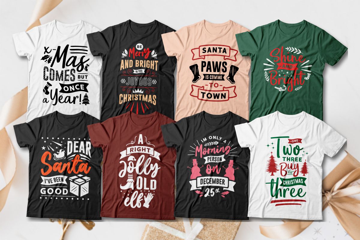 100 Christmas T-Shirt Designs Bundle – MasterBundles