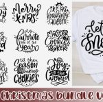 Christmas Quotes SVG Bundle cover image.