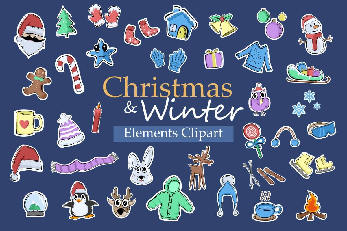 Christmas Winter Elements Cover