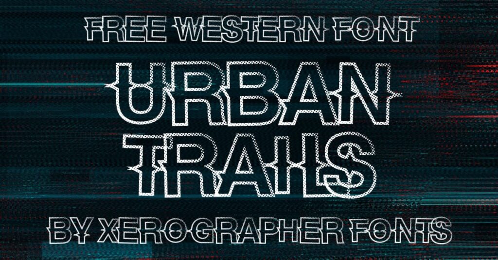 Cool MasterBundles Facebook Collage Image with Free Urban Trails Font.