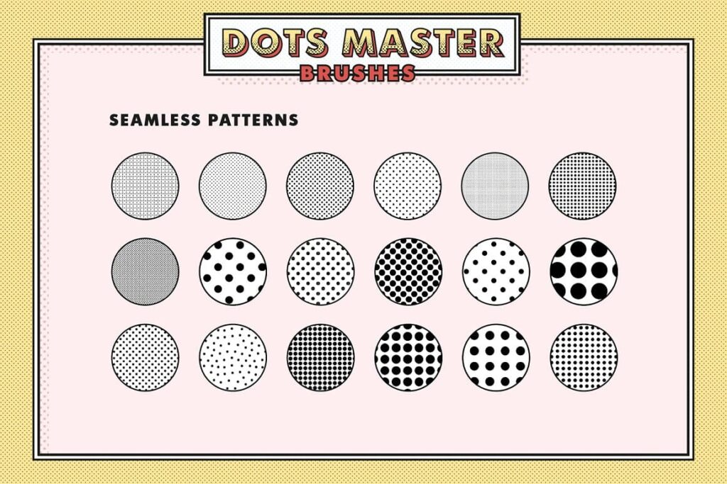 Dots Master Brushes seamless patterns.