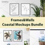 FramesWalls Coastal Mockups Bundle Cover image.